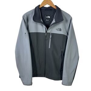 The North Face Hommes Jacket Men Size M Black Gray Full Zip Lightweight Outdoor